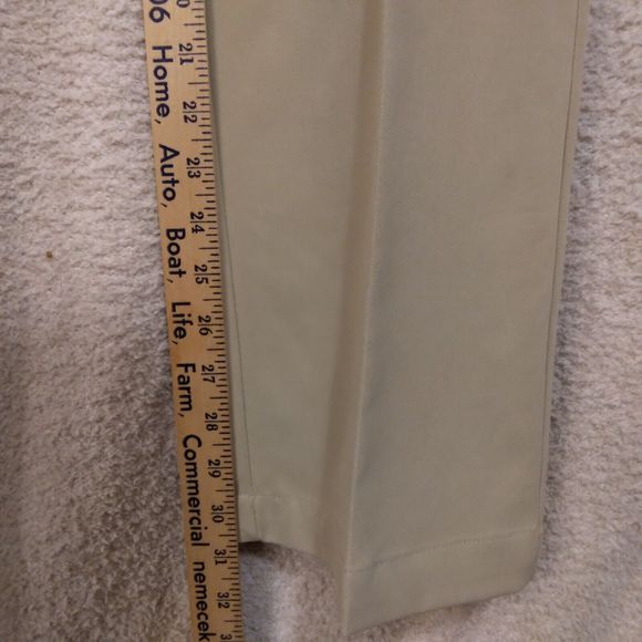 Callaway golf pants mens 36x32 khaki tan flat front chino polyester casual dress - Picture 7 of 8